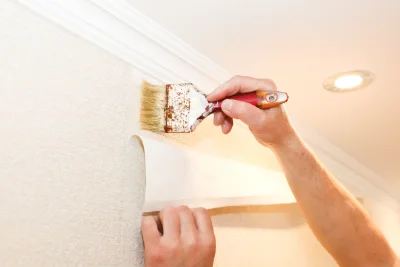 Pose de papier peint à Crolles — revêtements muraux et toiles de verre